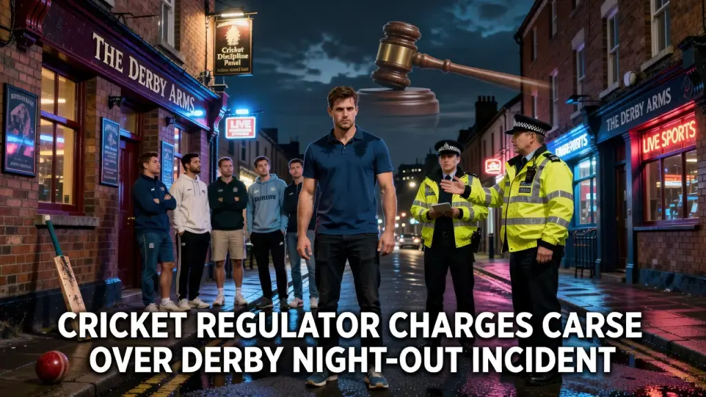 Cricket Regulator Charges Carse Over Derby Night-Out Incident