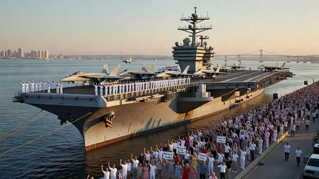 USS Abraham Lincoln Returns Home After Grueling Iran-Linked Deployment